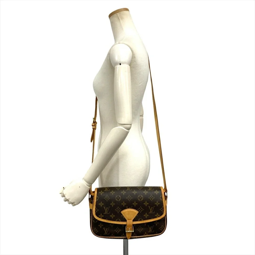 LOUIS VUITTON Brown Monogram Canvas Shoulder Bag